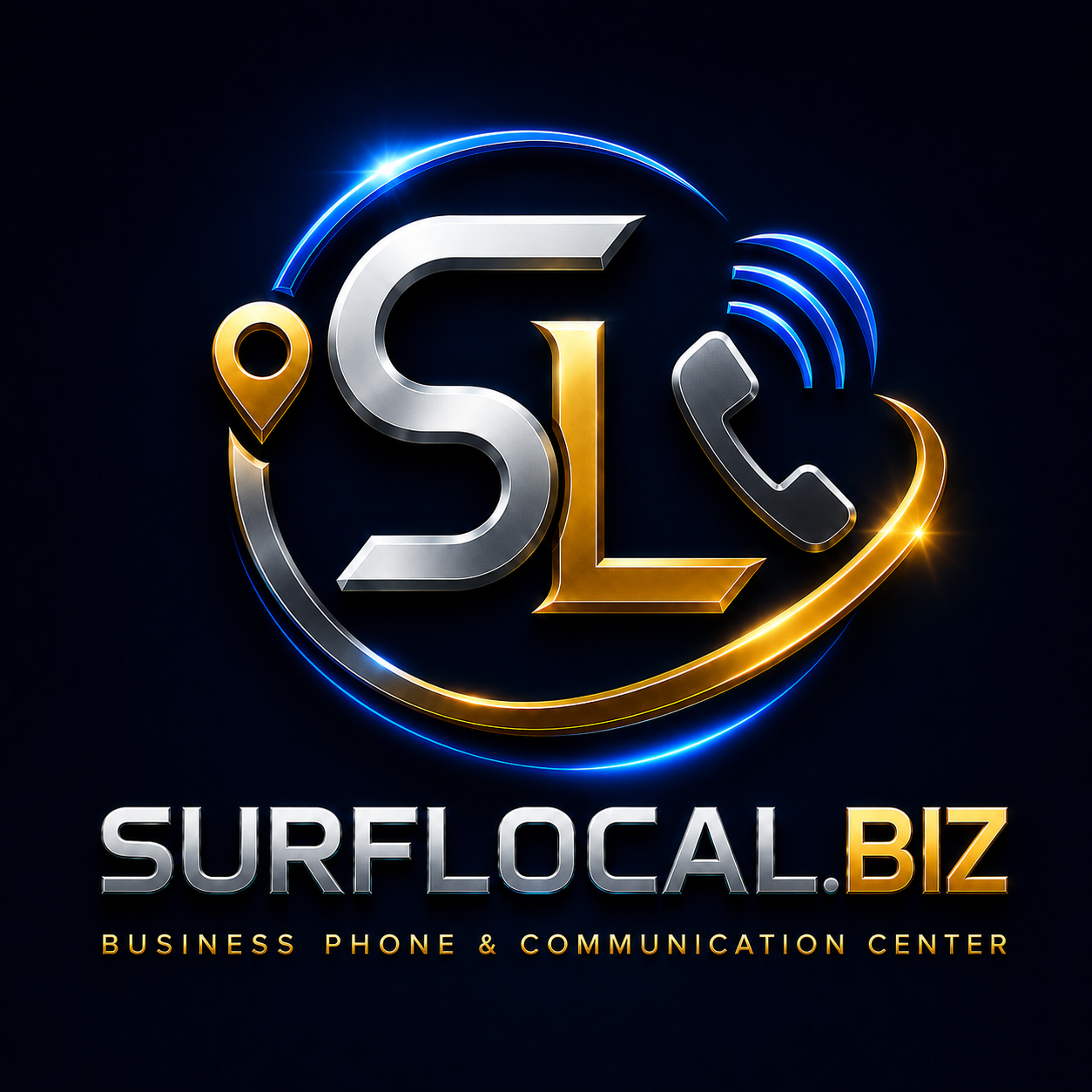 SurfLocal.biz business phone and communication center trademark logo