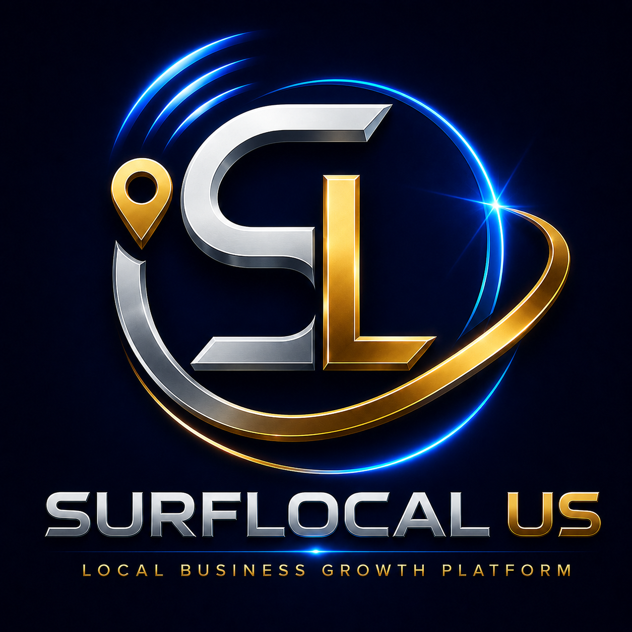 SurfLocal US local business growth platform trademark logo