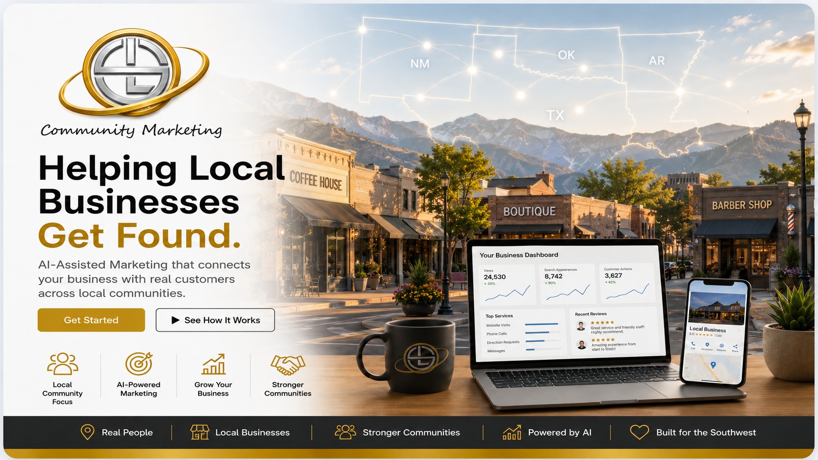 Carrollton Texas customers finding local businesses, deals, coupons, services, and community updates